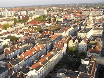 Panorama of Opole city